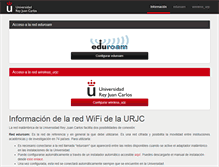 Tablet Screenshot of eduroam.urjc.es